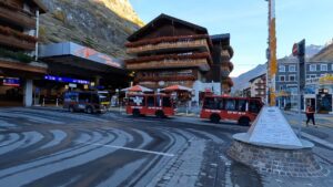 Taxis electricos en Zermatt