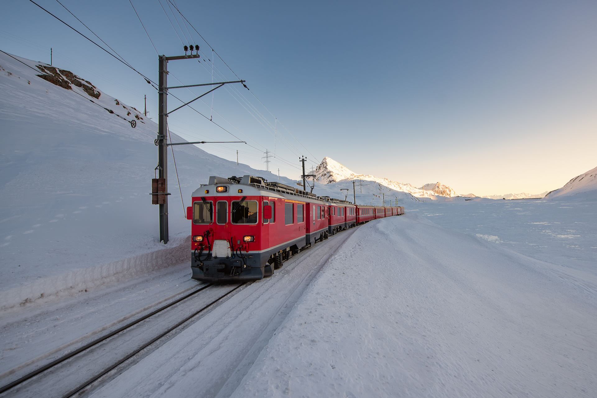 Tren en la nieve