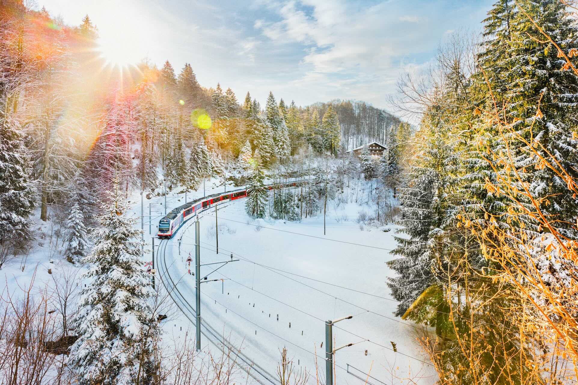 Luzern-Interlaken Express invierno